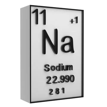 Sodium,Phosphorus on the periodic table of the elements on white blackgroun.. Stock Illustration