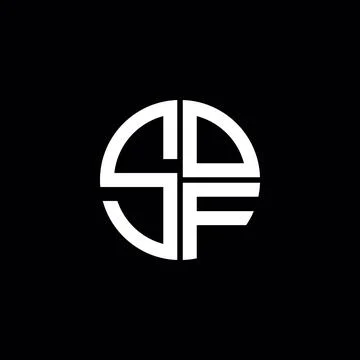 SOF logo SOF icon SOF monogram SOF letter minimalist Circle flat Unique mod.. Stock Illustration