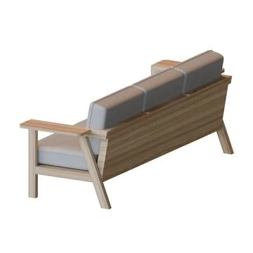 Sofa 3D Design Element Illustrazione stock