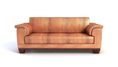 Sofa 3D rendering Stock Illustration