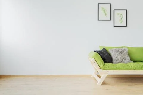 Sofa and copy space Stock Photos
