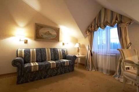 Sofa and  window Foto stock