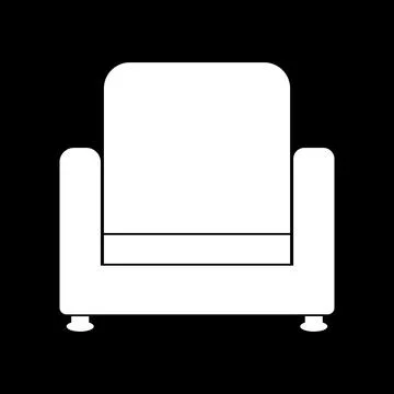 Sofa chair icon design Stock Illustration