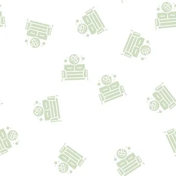 Sofa cleaning glyph seamless pattern 스톡 일러스트