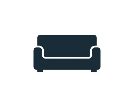 Sofa Couch Icon Vector Logo Template Illustration Design Stock Illustration