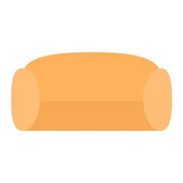 Sofa flat icon. 스톡 일러스트