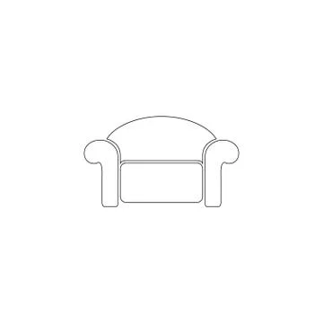 Sofa. flat vector icon Ilustración de archivo