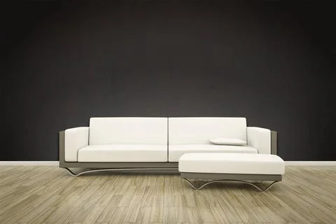 Sofa floor background 3D rendering of a sofa interior background Copyright... Stock Photos