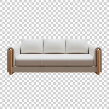 Sofa Front View Иллюстрация