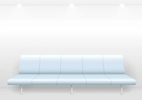 Sofa in the hall Stock Illustration