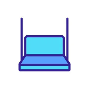 Sofa hanging swing icon vector outline illustration Stock Illustration