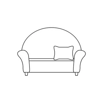Sofa   icon . couch sign vector Stock Illustration