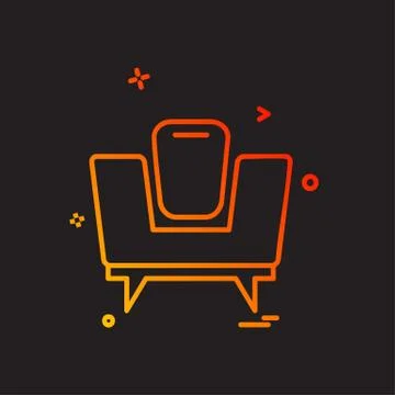 Sofa icon design vector Stock-Illustration