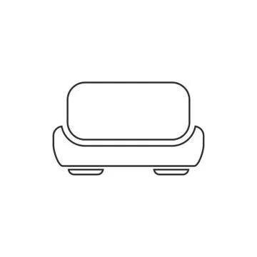 Sofa icon flat イラスト素材