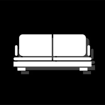 Sofa icon flat イラスト素材
