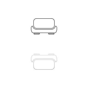 Sofa icon flat イラスト素材