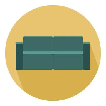 Sofa icon Ilustração Stock