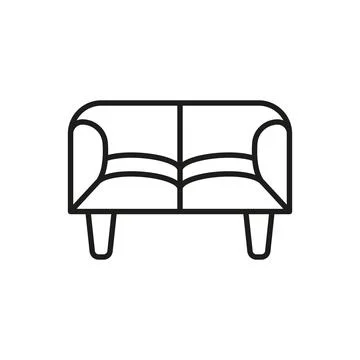 Sofa icon vector design templates simple and modern Stock Illustration