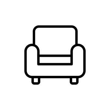 Sofa icon vector illustration. sofa sign and symbol. furniture icon Stock Illustration