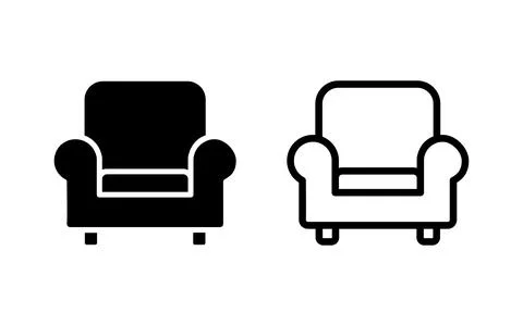 Sofa icon vector illustration. sofa sign and symbol. furniture icon Stock Illustration