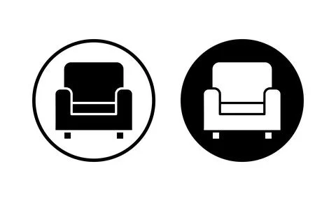 Sofa icon vector illustration. sofa sign and symbol. furniture icon Stock Illustration
