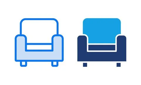 Sofa icon vector illustration. sofa sign and symbol. furniture icon Stock Illustration