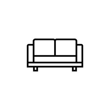 Sofa icon vector. sofa icon illustration Illustrazione stock