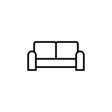 Sofa icon vector. sofa icon illustration Stock Illustration