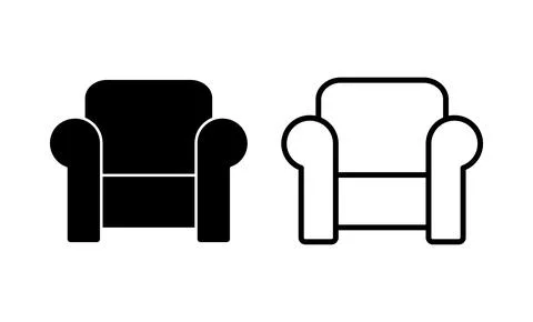 Sofa icon vector. sofa sign and symbol. furniture icon Stock Illustration