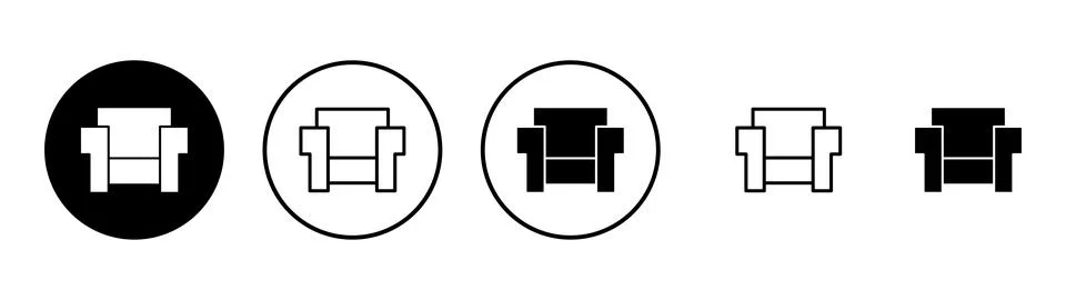 Sofa icon vector. sofa sign and symbol. furniture icon Ilustración de archivo