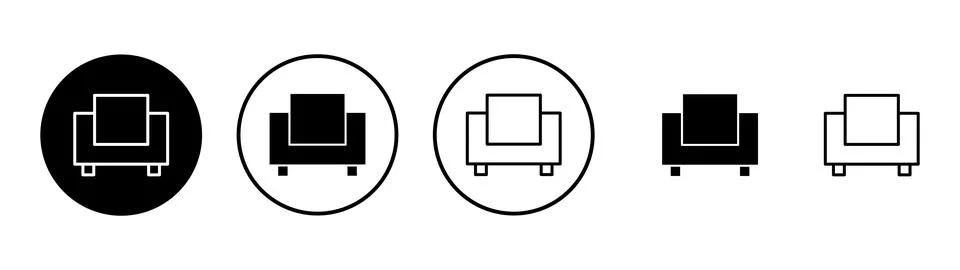Sofa icon vector. sofa sign and symbol. furniture icon Stock Illustration