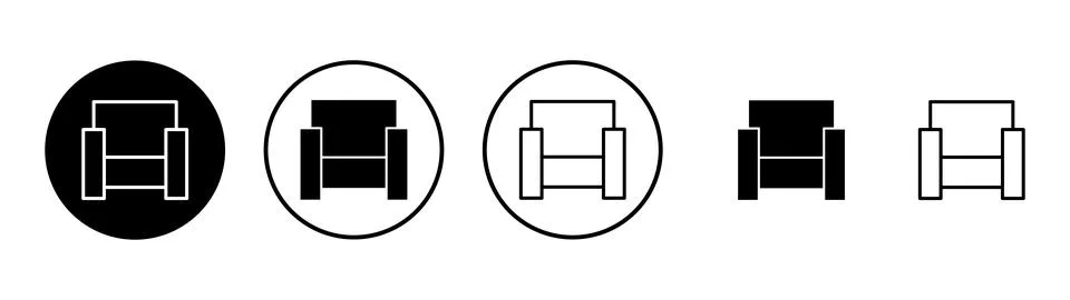 Sofa icon vector. sofa sign and symbol. furniture icon Ilustración de archivo