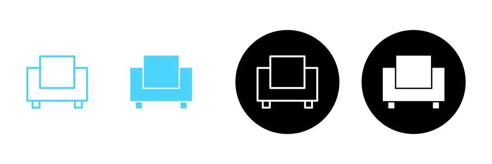 Sofa icon vector. sofa sign and symbol. furniture icon Stock Illustration