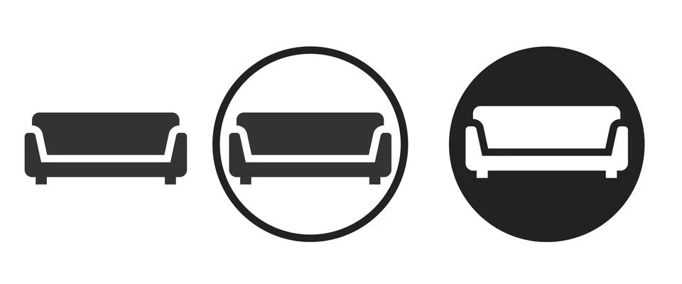 Sofa icon . web icon set .vector illustration Stock Illustration