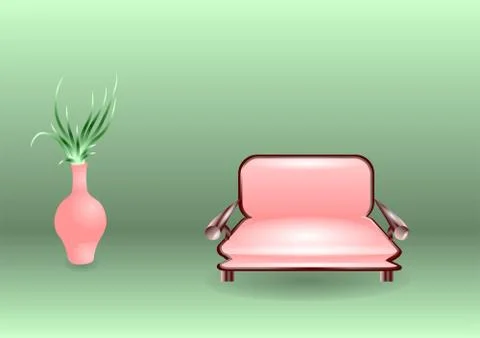 Sofa Stock Illustration