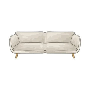 Sofa illustration Ilustração Stock