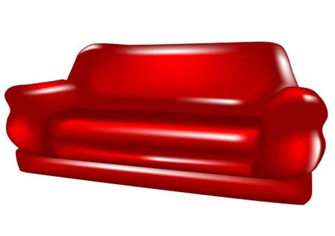 Sofa isolated Stock Illustration