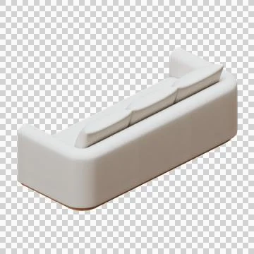 Sofa Isometric Rear View Stock-Illustration