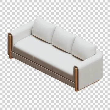 Sofa Isometric View 스톡 일러스트
