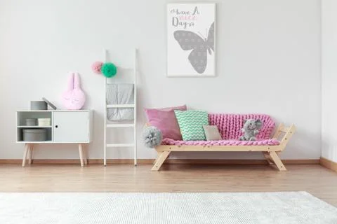 Sofa in kid room Stock Photos