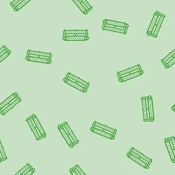 Sofa leather line seamless pattern Illustrazione stock