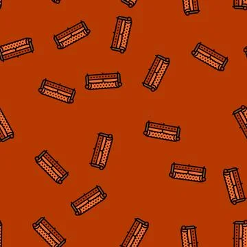 Sofa leather vector seamless pattern Illustrazione stock