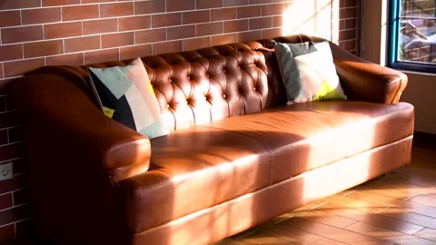 Sofa at living room Vídeos de archivo 201178254