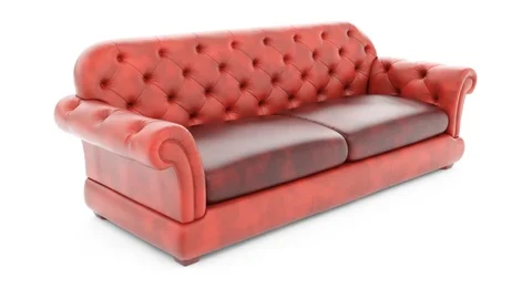 The sofa. Looping footage has 4K resolution. Prores 4444. 3D Illustration. Stock-Footage 104878510