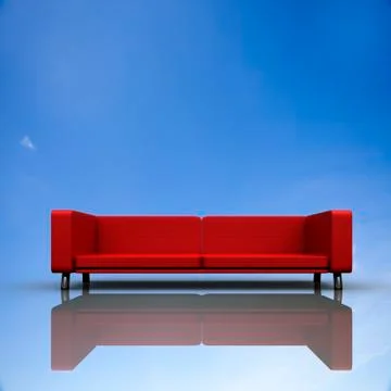 Sofa with nice background Illustration