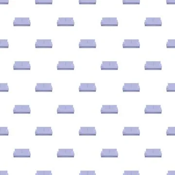 Sofa pattern repeating in pastel blue color background Stock Illustration