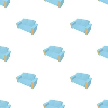 Sofa pattern seamless vector Illustrazione stock