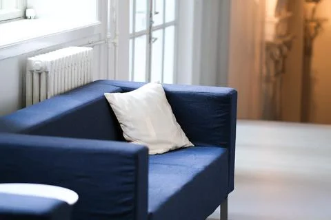 Sofa with a pillow Stock Photos