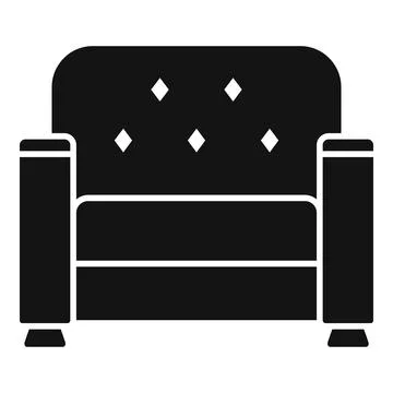 Sofa relax icon simple vector. Interior furniture Stock Illustration
