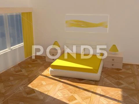 Sofa in room Stock Illustration